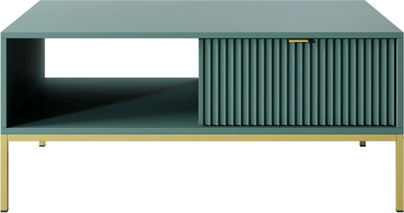 Τραπεζάκι Nova Πράσινο + χρυσό 104x68x46cm