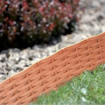 Grasher Φράχτης Κήπου Πλαστικός Τερακότα PROSPERPLAST 3,90m ×18,5Υcm (5τμχ)