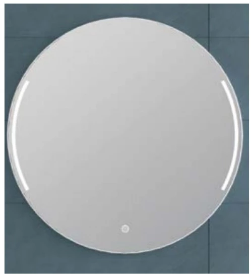 Compass Στρογγυλός Καθρέπτης Μπάνιου Led 80cm Λευκός