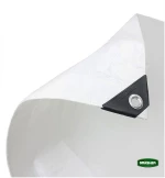 GRASHER Αδιάβροχος Μουσαμάς - Τέντα 4x6m 120gr/m² Με Κρίκους Λευκός