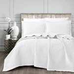 Κουβέρτα Ζακάρ Σετ Νερά Υπέρδιπλη Borea Home Textiles - Λευκό