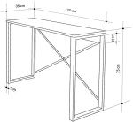 Κονσόλα Archie Megapap χρώμα sapphire oak 110x35x75εκ.