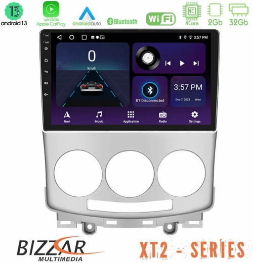 Bizzar XT2 Series Mazda 5 2004-2010 4Core Android13 2+32GB Navigation Multimedia Tablet 9″