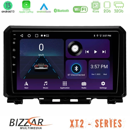 Bizzar XT2 Series 4Core Android13 2+32GB Suzuki Jimny 2018-2022 Navigation Multimedia Tablet 9"