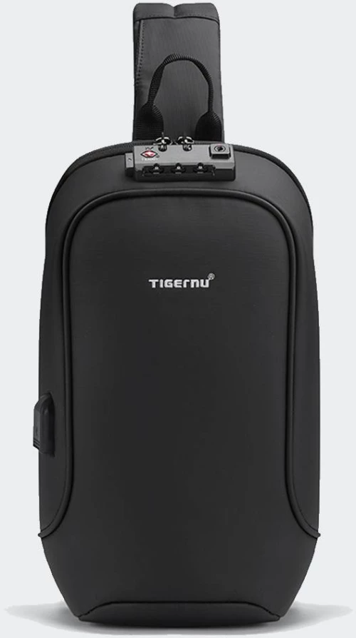 TIGERNU Zenith WATERPROOF CROSSBODY ΤΣΑΝΤΑ ΩΜΟΥ/ ΧΙΑΣΤΙ 9.7" ΜΕ TSA LOCK - T-S8102A-BLACK
