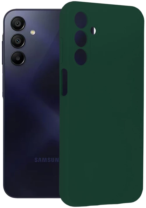 Techsuit - Soft Edge Silicone - Samsung Galaxy A15 4G / A15 5G - Dark Green