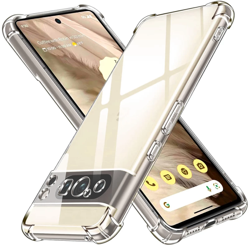 Techsuit - Shockproof Clear Silicone - Google Pixel 8 Pro - Clear