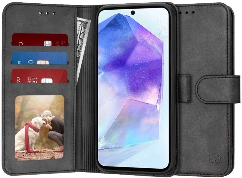 Techsuit - Diary Book - Samsung Galaxy A55 5G - Black
