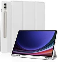 Techsuit - Flex Trifold (with Pencil Holder) - Samsung Galaxy Tab S9 Ultra - Gray