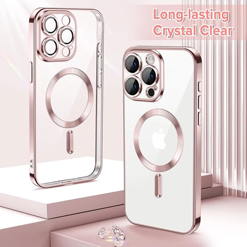 Techsuit - Luxury Crystal MagSafe - iPhone 15 Pro - Pink