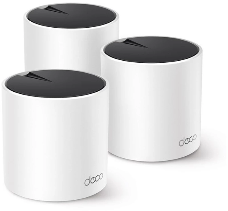 TP-LINK Deco X55 v2 WiFi Mesh Network Access Point Wi‑Fi 6 Dual Band (2.4 & 5GHz) σε Τριπλό Kit Λευκό (DECO X55)