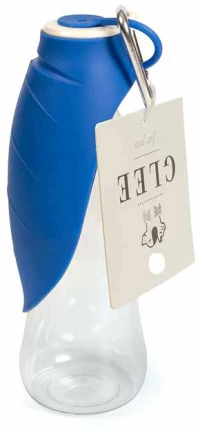 Glee Παγούρι Νερού με Μπολ Σιλικόνης Forest Μπλε 600ml