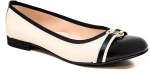 Bigshoes (Blondie) KS1361-01 Μπαλαρίνα Μπεζ Μαύρο