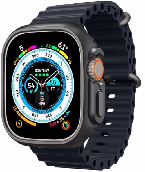 Awei H16 Ultra 2023 Smartwatch με Παλμογράφο & NFC Για iOS & Android Μαύρο