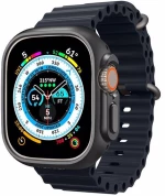 Awei H16 Ultra 2023 Smartwatch με Παλμογράφο & NFC Για iOS & Android Μαύρο