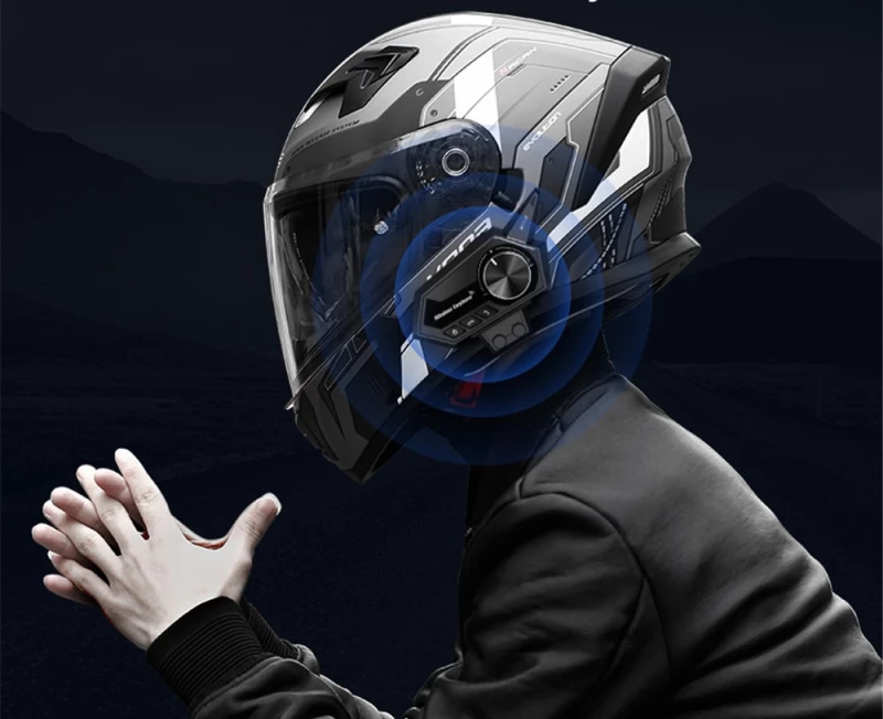 BT18 Bluetooth Headset Κράνους Μηχανής