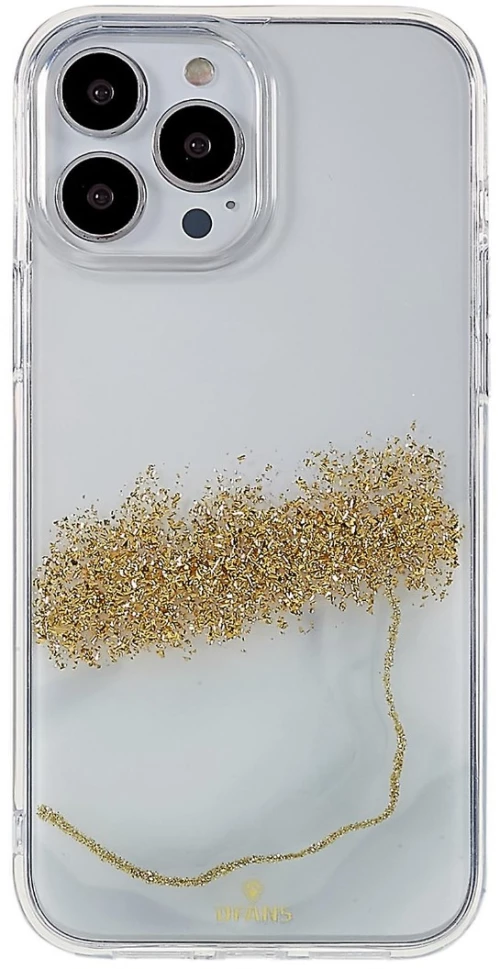 DFANS DESIGN Dua Color Starlight Shining Θήκη Σιλικόνης Apple iPhone 14 Pro Max Λευκό