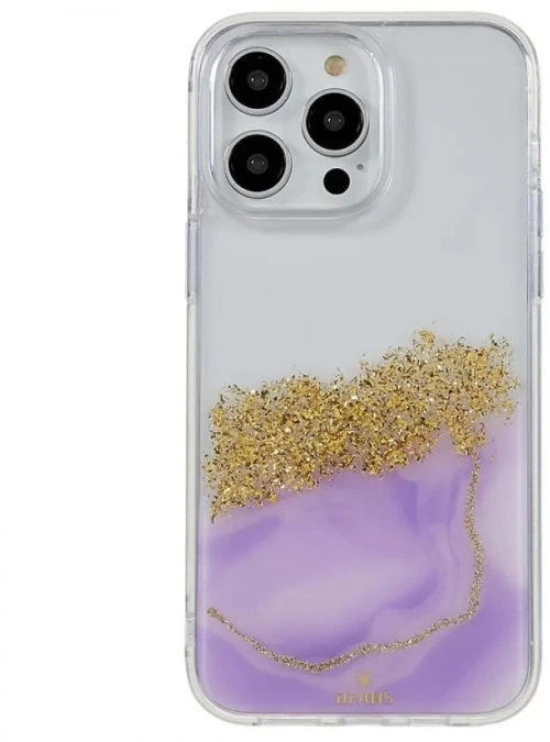 DFANS DESIGN Dua Color Starlight Shining Θήκη Σιλικόνης Apple iPhone 14 Pro Μωβ