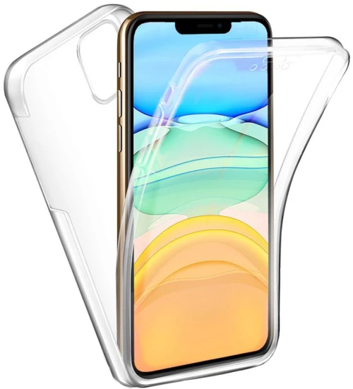 iPhone 12 Pro Max Θήκη Σιλικόνης 360° Διάφανη