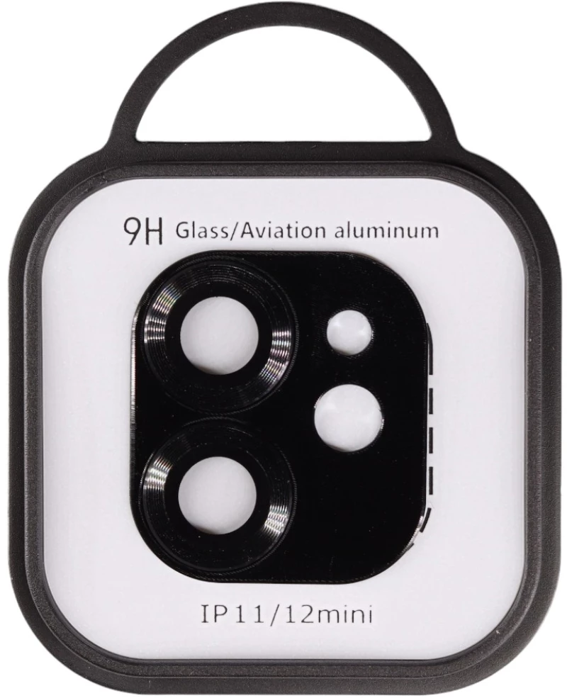 Metal Camera Lens Protector iPhone 11/12 Mini Μαύρο