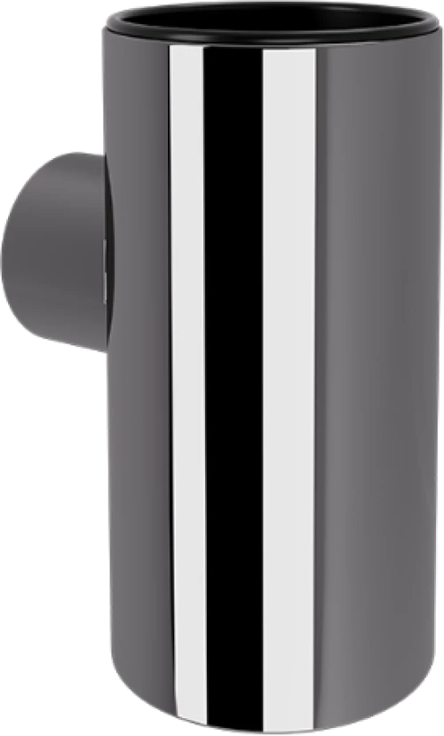 Verdi  Ποτηροθήκη Τοίχου Μεταλλική Lamda 301.15.50 Gun Metal Gloss PVD