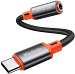 Mcdodo CA-7561 Προσαρμογέας ήχου USB-C σε AUX Jack 3.5mm με DAC Chip, 0,11m (μαύρο)