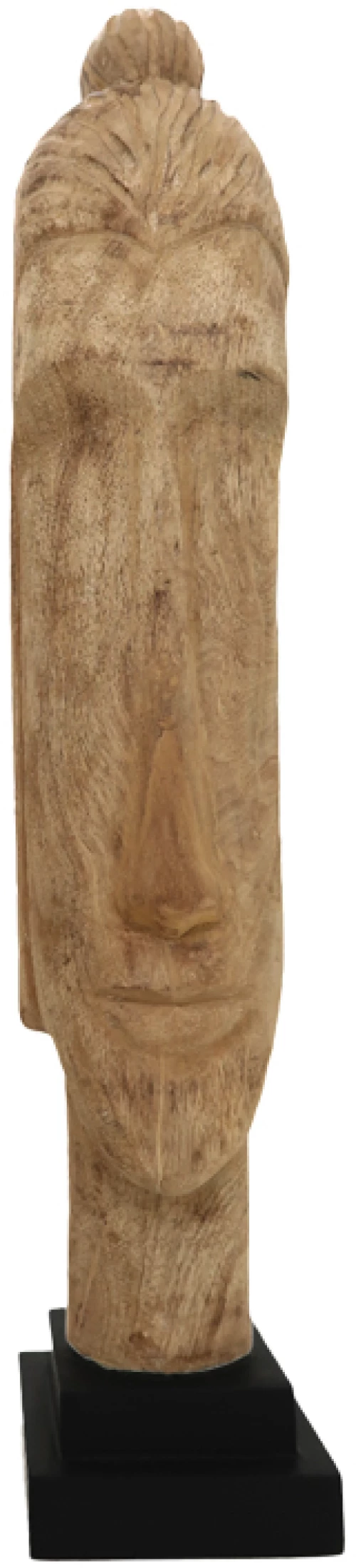 Προτομή βούδας Dran Inart φυσικό μάνγο ξύλο 12x12x63.5εκ 312-000022