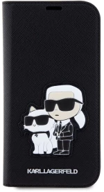 Karl Lagerfeld®Saffiano Karl&Choupette Book για iPhone 13 Pro-Black