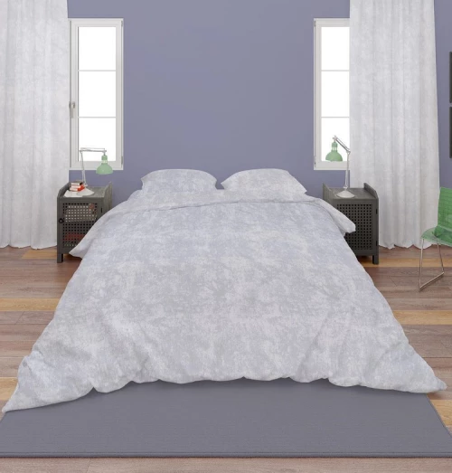 Σετ Σεντόνια King Size (240x270) Premium Shadow 621 Light Grey βαμβακερά DimCol