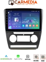 CARMEDIA CM810-13 TABLET 10'' OEM SKODA OCTAVIA 5 2005-2012 A/C-CLIMA BLACK
