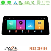 Bizzar Car Pad FR12 Series Opel Astra/Corsa/Antara/Zafira 8core Android 12 4+32GB Navigation Multimedia Tablet 12.3"