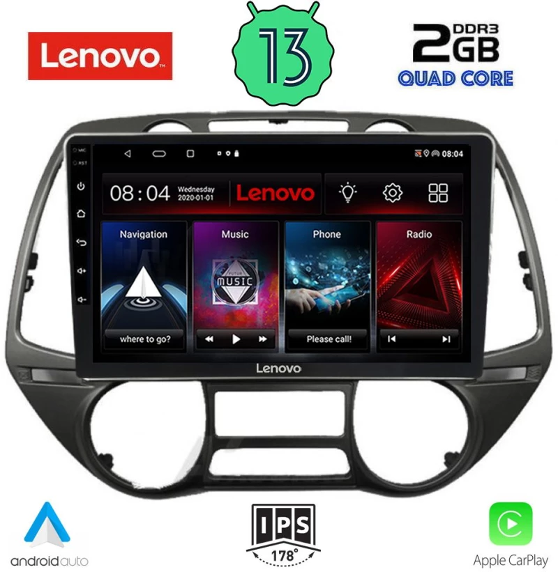 LENOVO LVD 4226_CPA  (9inc) MULTIMEDIA TABLET for HYUNDAI i20 mod. 2008-2013