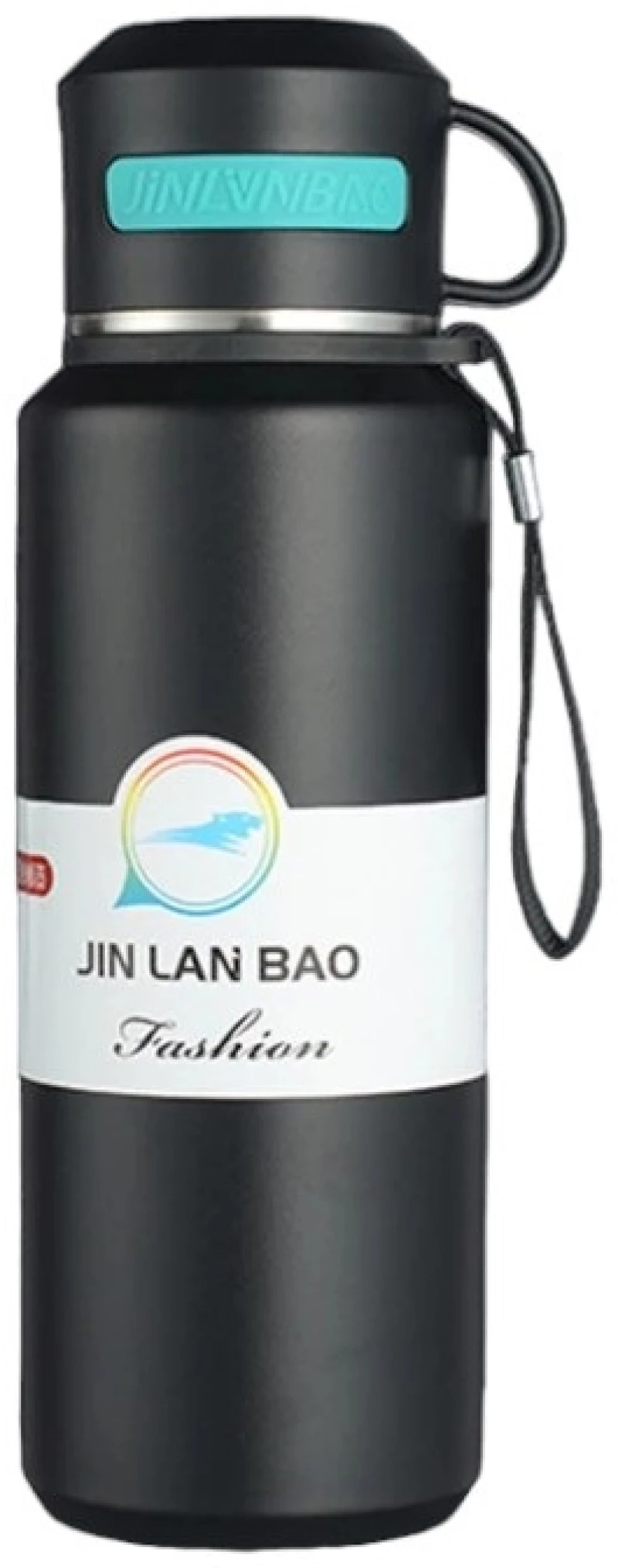 Φορητό παγούρι-θερμός με φλιτζάνι - 800ml - CF8279 - 882799 - Black
