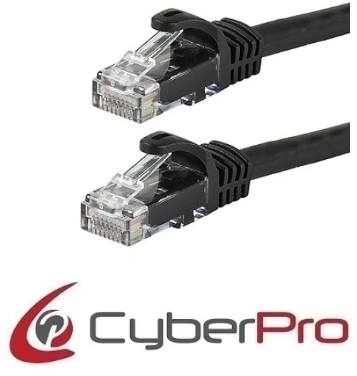 CYBERPRO CP-6C050B Cable UTP Cat6 black 5m