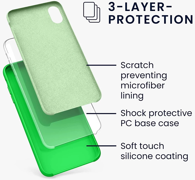 KWmobile Θήκη Σιλικόνης Apple iPhone XR - Soft Flexible Rubber Cover - Neon Green (45910.44)
