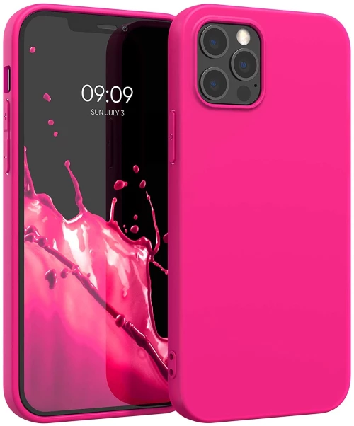 KWmobile Θήκη Σιλικόνης Apple iPhone 12 Pro Max - Neon Pink (53941.77)