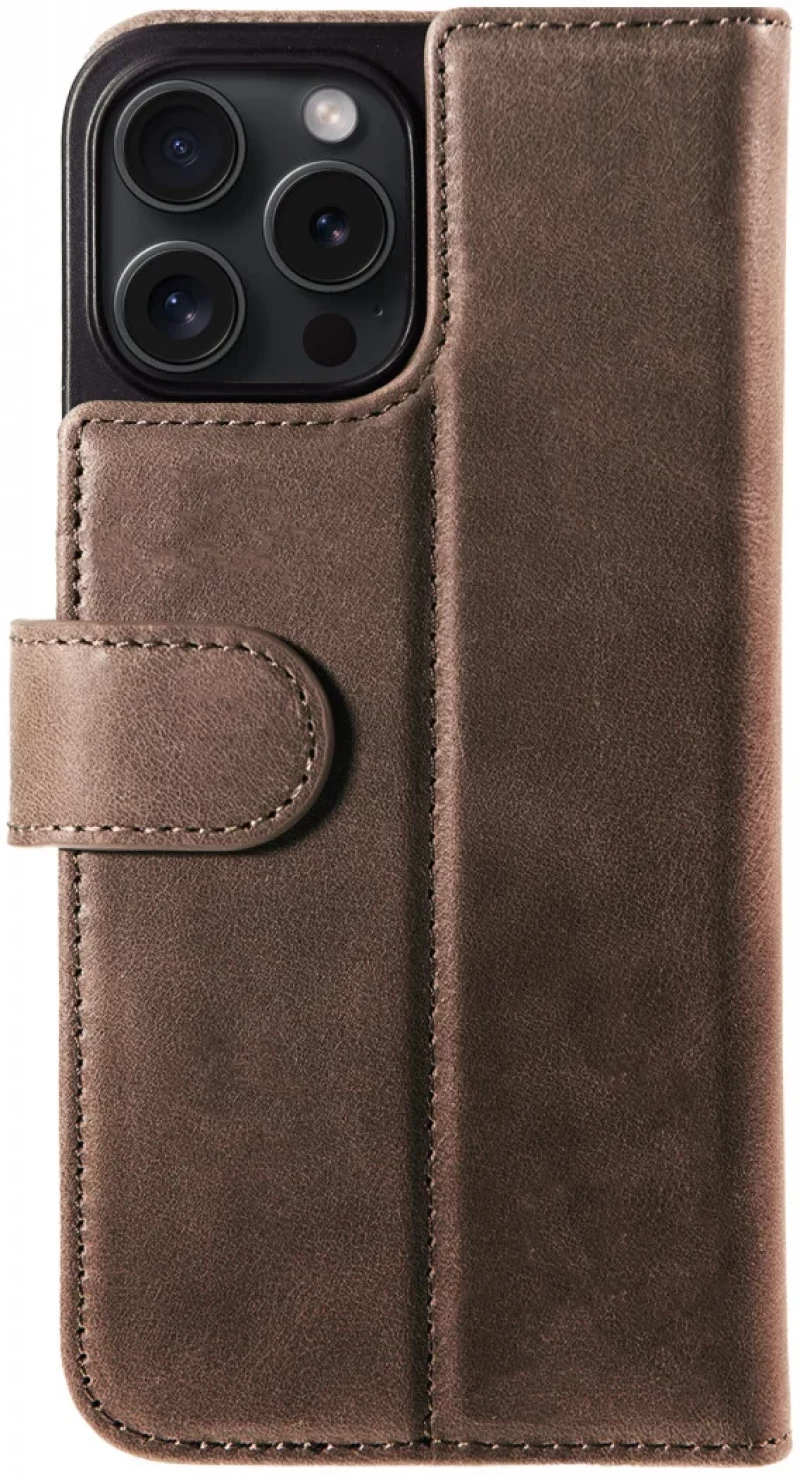 Rosso Elite - MagSafe Δερμάτινη Θήκη / Πορτοφόλι - Apple iPhone 15 Pro Max - Brown (8719246420047)