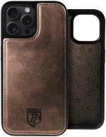 Rosso Elite - MagSafe Δερμάτινη Θήκη / Πορτοφόλι - Apple iPhone 15 Pro Max - Brown (8719246420047)