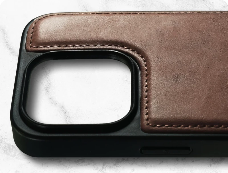 Rosso Elite - MagSafe Δερμάτινη Θήκη / Πορτοφόλι - Apple iPhone 15 Pro Max - Brown (8719246420047)