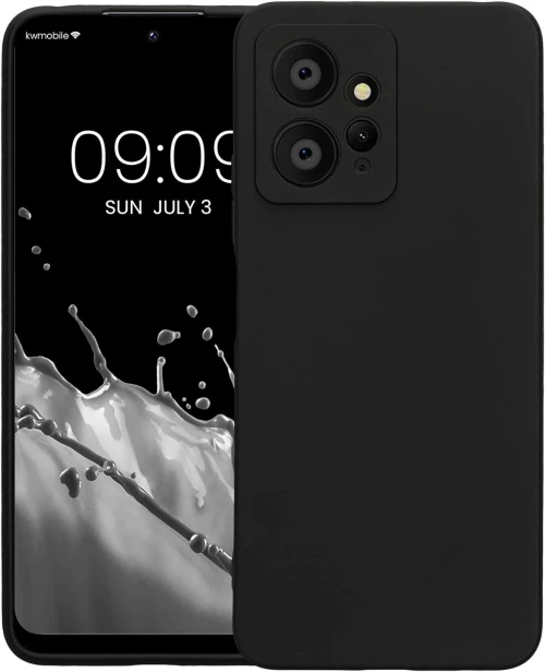 KWmobile Θήκη Σιλικόνης Xiaomi Redmi Note 12 4G με Πλαίσιο Κάμερας - Black Matte (61181.47)