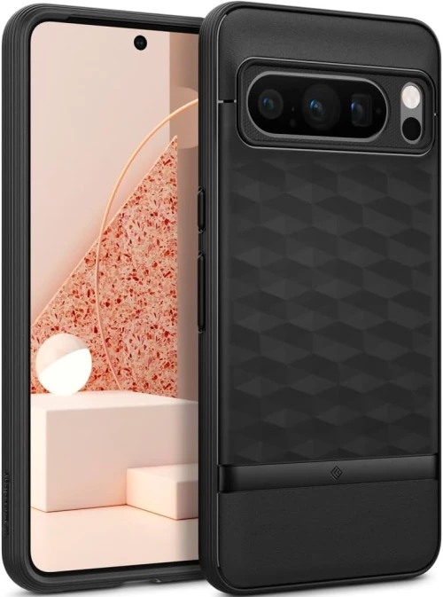 Caseology Parallax - Ανθεκτική Θήκη Σιλικόνης - Google Pixel 8 Pro - Matte Black (ACS06335)