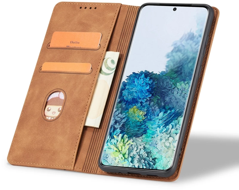 Θήκη Πορτοφόλι - Samsung Galaxy A55 - Bodycell Book Case - Brown (5206015074868)