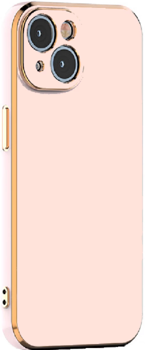 Bodycell Gold Plated - Θήκη Σιλικόνης Apple iPhone 15 - Pink (5206015073731)