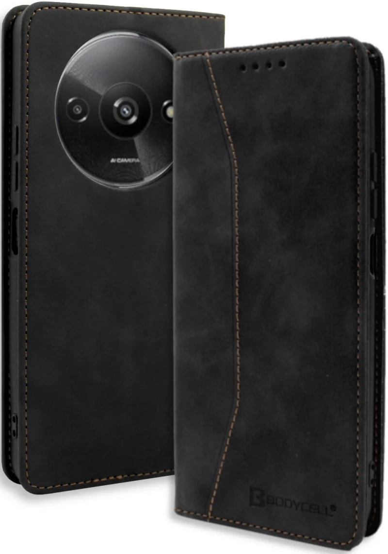Θήκη Πορτοφόλι - Xiaomi Redmi A3 - Bodycell Book Case - Black (5206015074974)