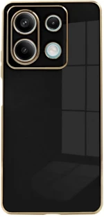 Θήκη Σιλικόνης - Xiaomi Redmi Note 13 5G - Bodycell Gold Plated - Black (5206015074431)