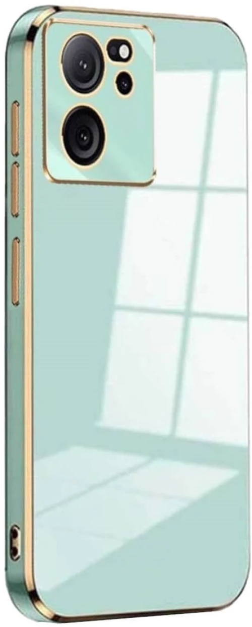 Bodycell Gold Plated - Θήκη Σιλικόνης Xiaomi 13T / 13T Pro / Redmi K60 Ultra - Mint Green (5206015074288)