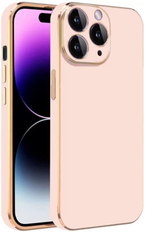 Bodycell Gold Plated - Θήκη Σιλικόνης Apple iPhone 11 Pro - Pink (5206015070587)