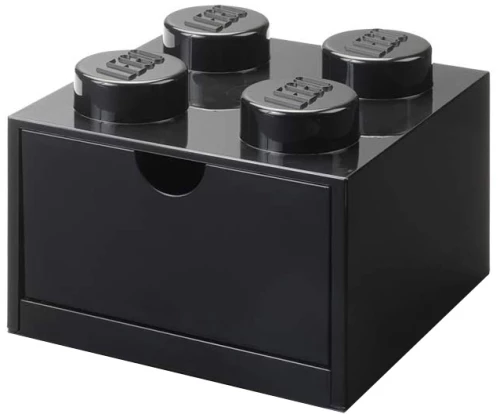 LEGO ΚΟΥΤΙ ΑΠΟΘΗΚΕΥΣΗΣ ΜΕ ΣΥΡΤΑΡΙ 4 BLACK LEGO 026 BLACK (#40201733)