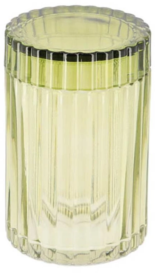 Δοχείο γυάλινο με καπάκι πράσινο