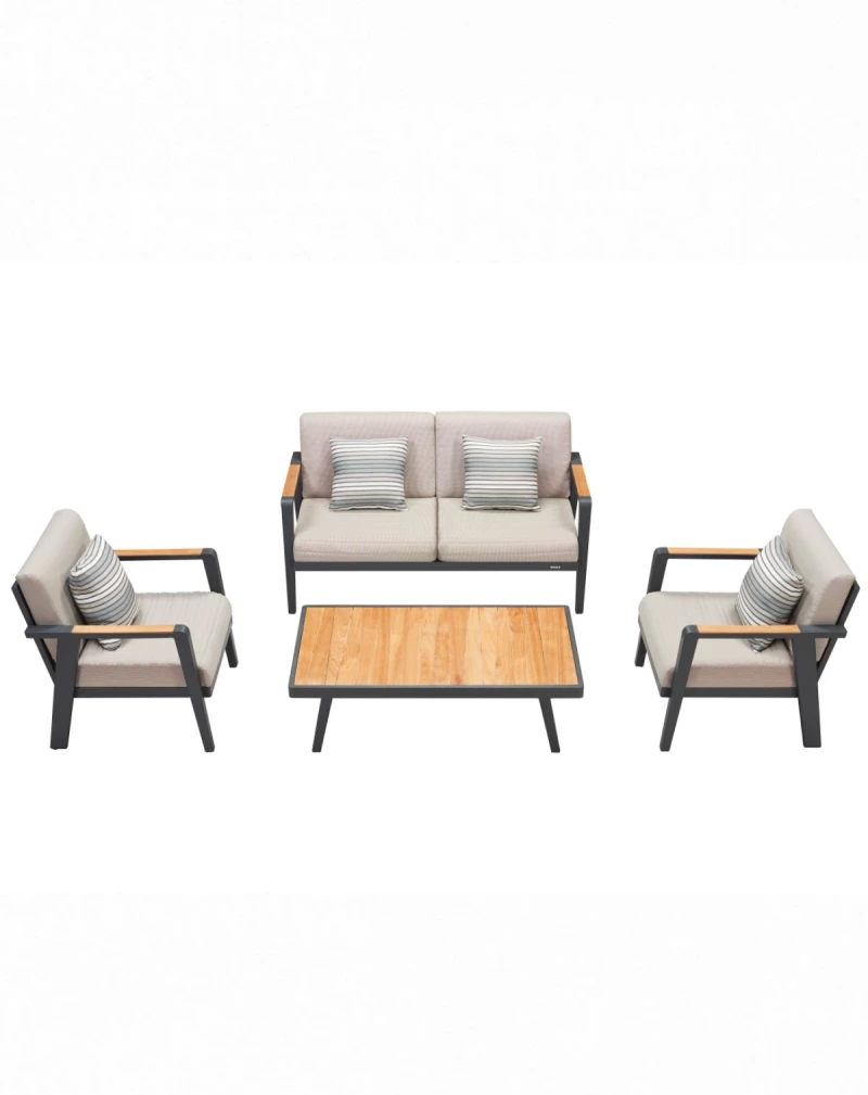 Emoti-2 Lounge Set - Αλουμίνιο